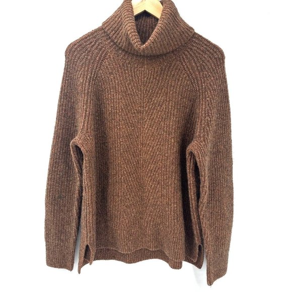 Madewell Sweaters - Madewell Women's Sweater Boho Turtleneck Mercer Chunky Knit Size Large